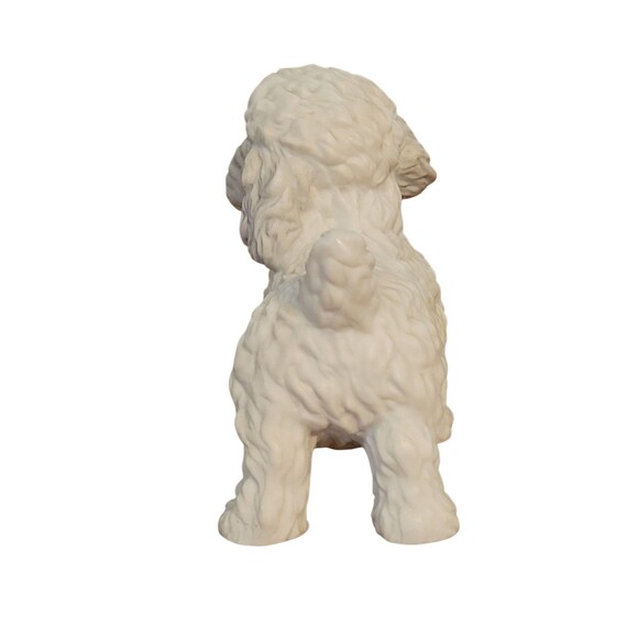 Vintage 1985 Purebred Pets By Kathy Wise Bichon Puppy Figurine with Glass Eyes - Picture 4 of 6